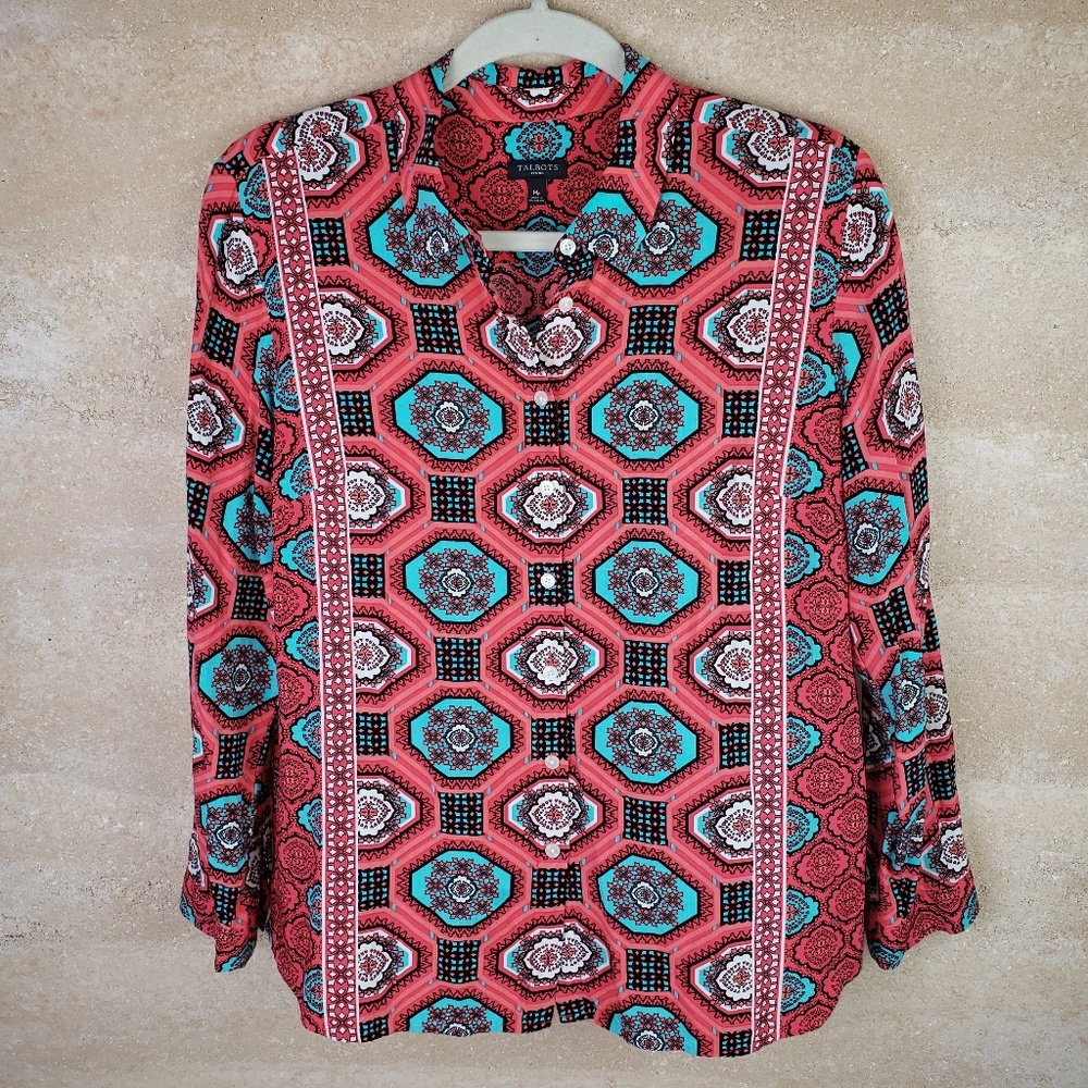 Talbots 🦋 Shirt Sz Mp long sleeve